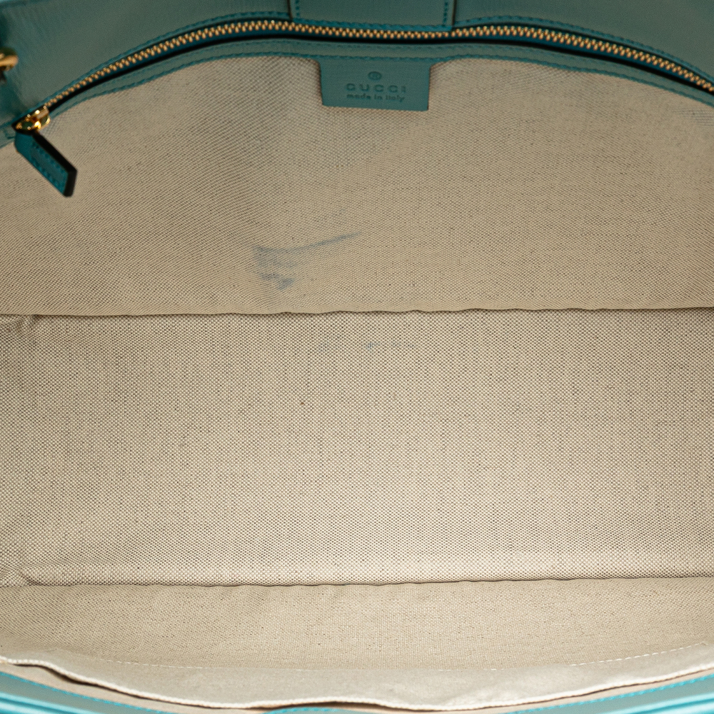 Pre-Loved Gucci Medium Straw Horsebit 1955 Tote - Picture 5 of 10